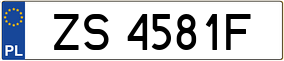 Truck License Plate